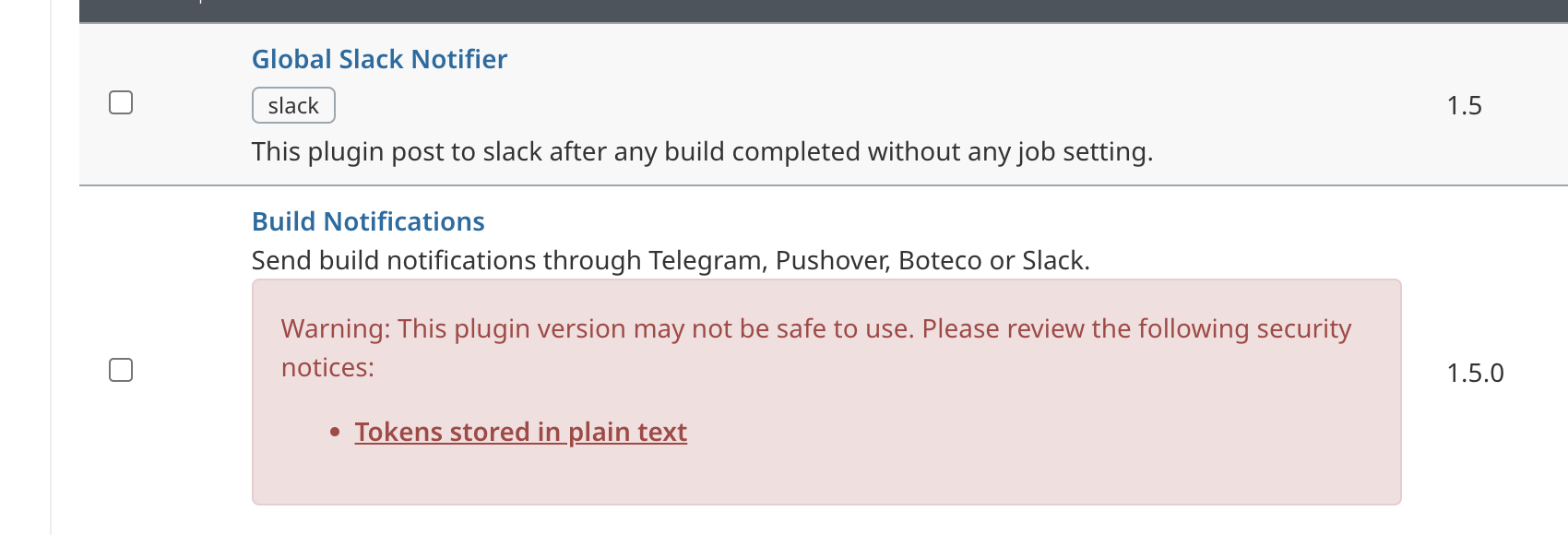 notification to slack